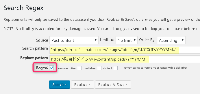 Search Regex